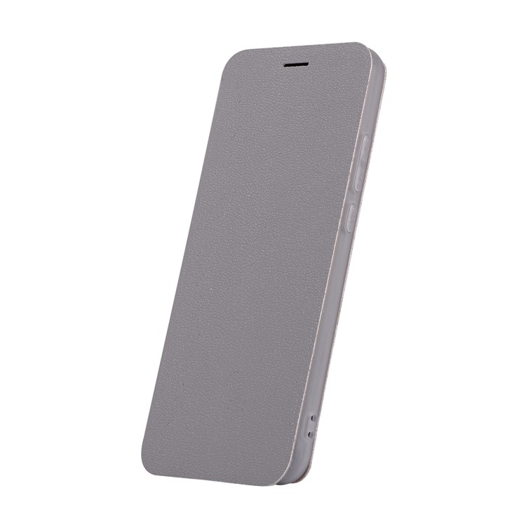 Litchi Texture Flip Leather Stand Card Slot Protective Phone Case for Huawei P20 Lite / Nova 3e - Grey-2