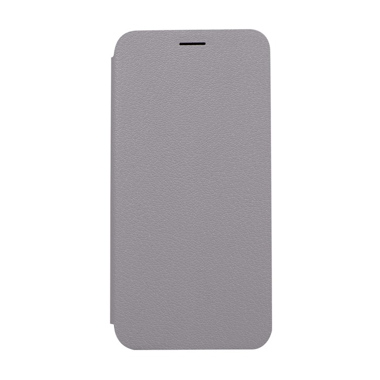 Litchi Texture Flip Leather Stand Card Slot Protective Phone Case for Huawei P20 Lite / Nova 3e - Grey-5