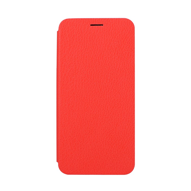 Litchi Texture Flip Leather Stand Card Slot Protective Phone Cover for Huawei P20 Lite / Nova 3e - Red-9