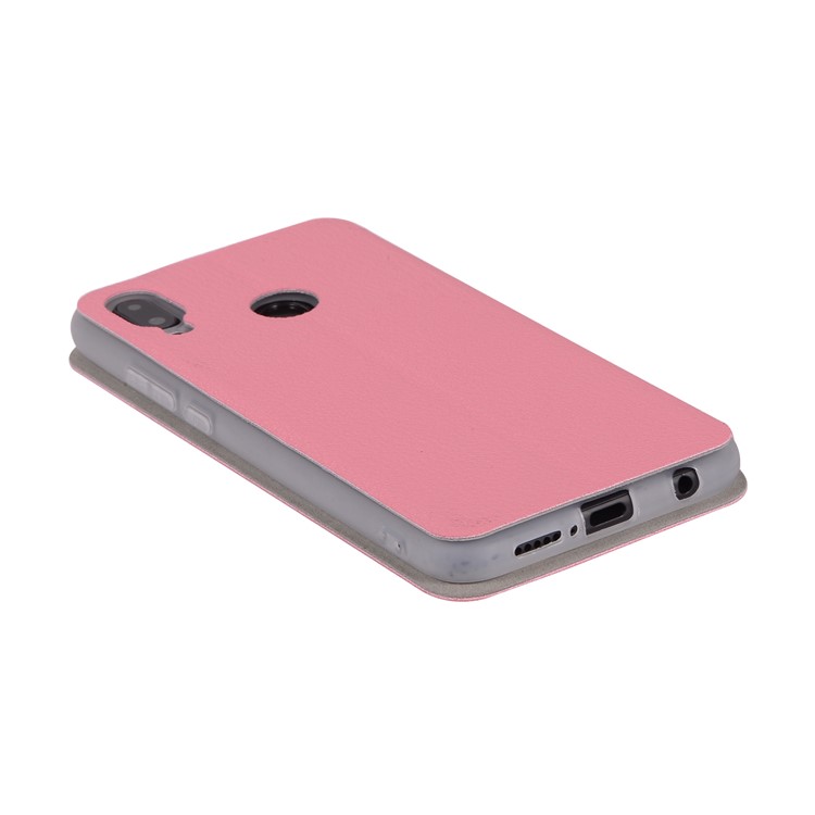Litchi Texture Flip Leather Stand Card Slot Protective Phone Casing Cover for Huawei P20 Lite / Nova 3e - Rose-10