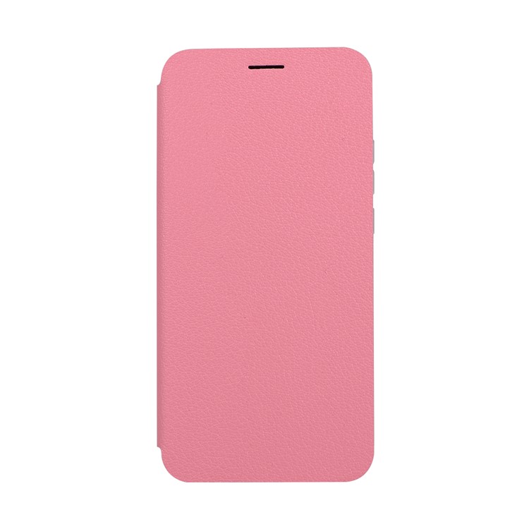 Litchi Texture Flip Leather Stand Card Slot Protective Phone Casing Cover for Huawei P20 Lite / Nova 3e - Rose-5