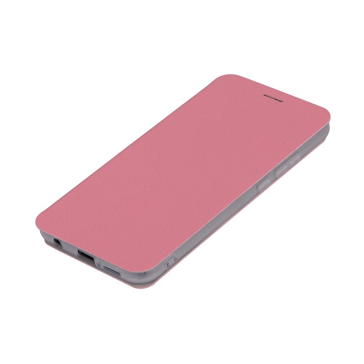 Litchi Texture Flip Leather Stand Card Slot Protective Phone Casing Cover for Huawei P20 Lite / Nova 3e - Rose-7