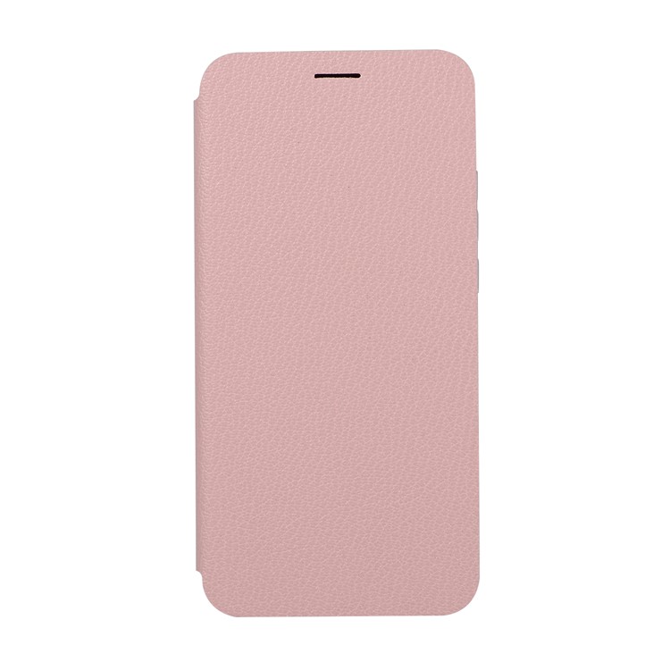 Litchi Texture Flip Leather Stand Card Slot Protective Phone Shell for Huawei P20 Lite / Nova 3e - Pink-5