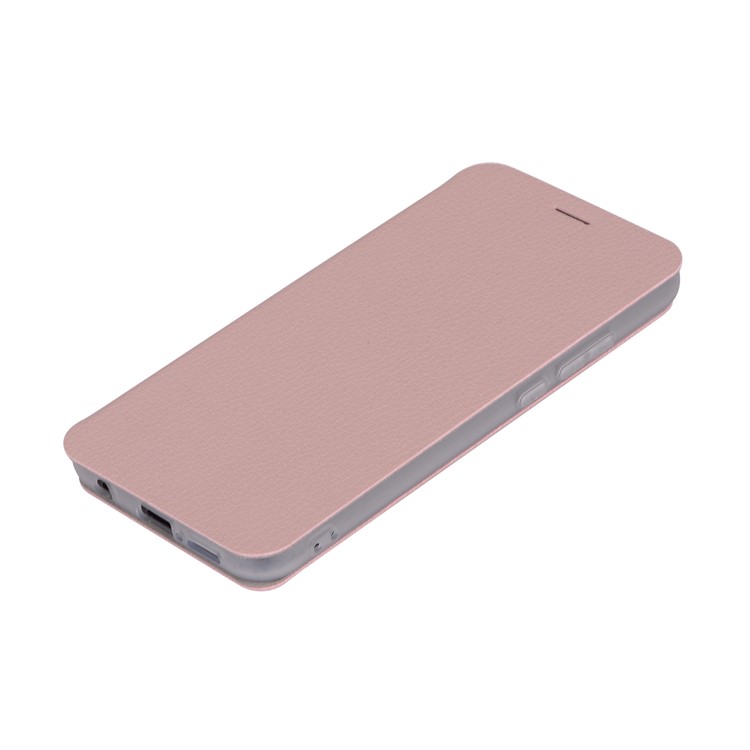 Litchi Texture Flip Leather Stand Card Slot Protective Phone Shell for Huawei P20 Lite / Nova 3e - Pink-7