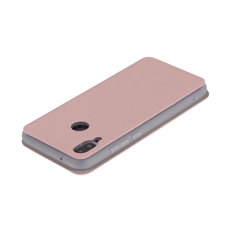 Litchi Texture Flip Leather Stand Card Slot Protective Phone Shell for Huawei P20 Lite / Nova 3e - Pink-9