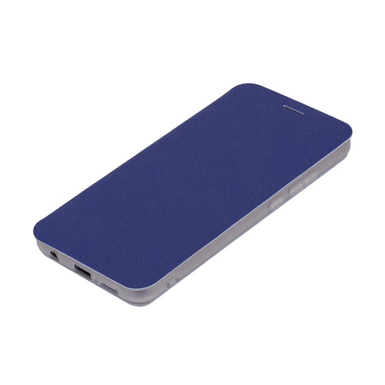 Litchi Texture Flip Leather Stand Card Slot Mobile Cover for Huawei P20 Lite / Nova 3e - Blue-7