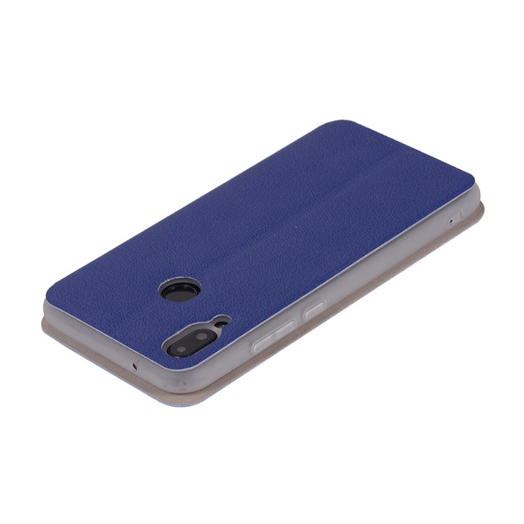 Litchi Texture Flip Leather Stand Card Slot Mobile Cover for Huawei P20 Lite / Nova 3e - Blue-9