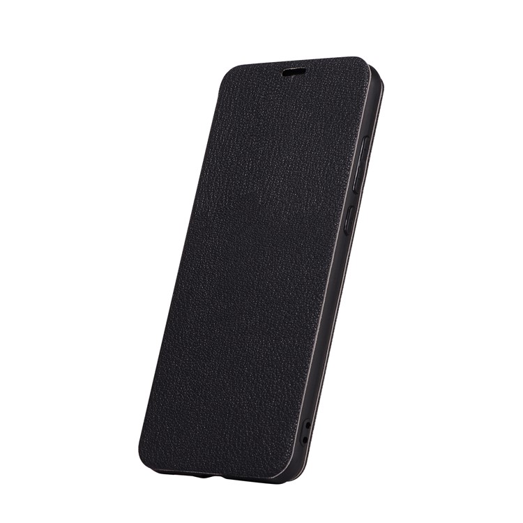 Litchi Skin Leather Stand Shell with Card Slot for Huawei P20 Pro - Black-2