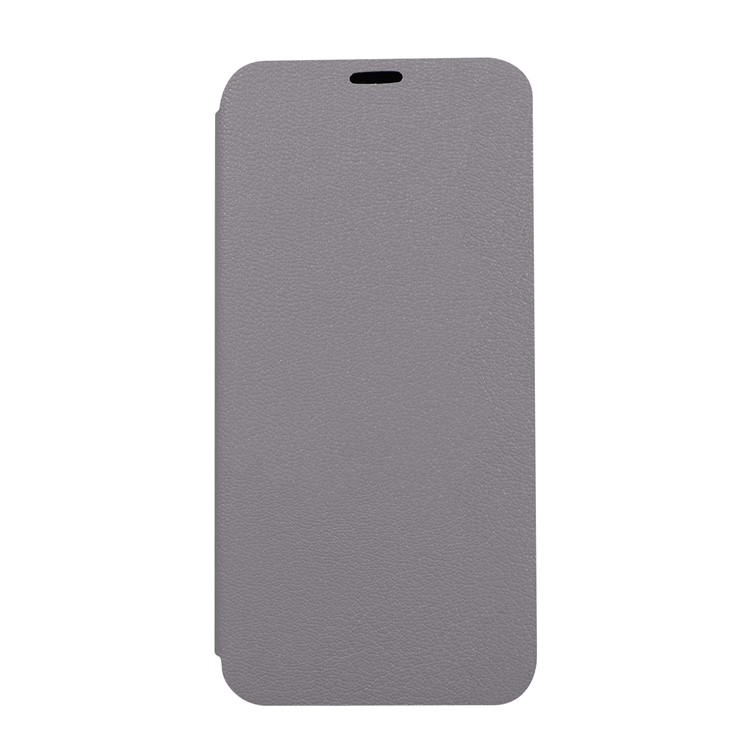 Litchi Skin Leather Stand Case with Card Slot for Huawei P20 Pro - Grey-5