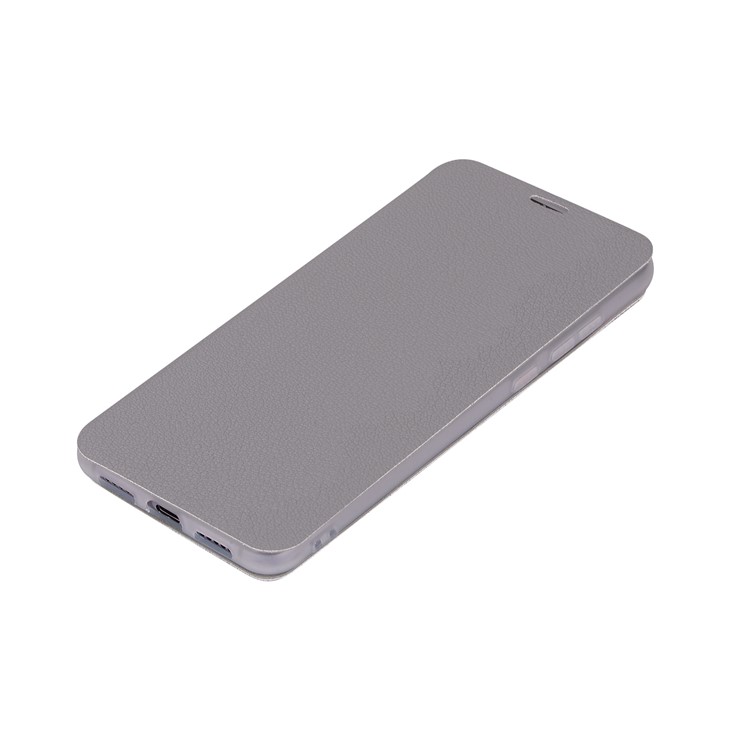 Litchi Skin Leather Stand Case with Card Slot for Huawei P20 Pro - Grey-7