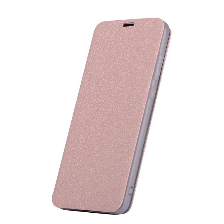 Litchi Skin Leather Stand Case Cover with Card Slot for Huawei P20 Pro - Pink-2