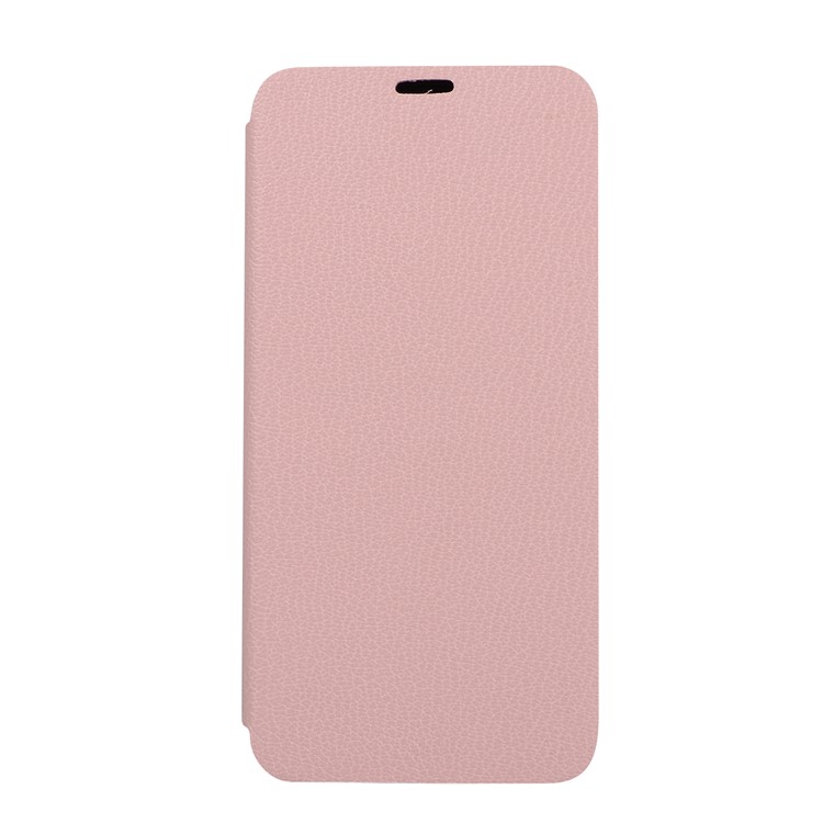 Litchi Skin Leather Stand Case Cover with Card Slot for Huawei P20 Pro - Pink-5
