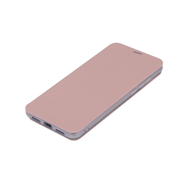 Litchi Skin Leather Stand Case Cover with Card Slot for Huawei P20 Pro - Pink-7