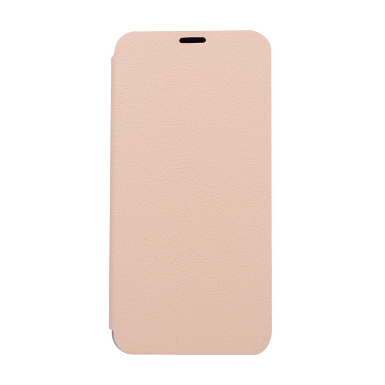 Litchi Skin Leather Stand Phone Shell with Card Slot for Huawei P20 Pro - Gold-5