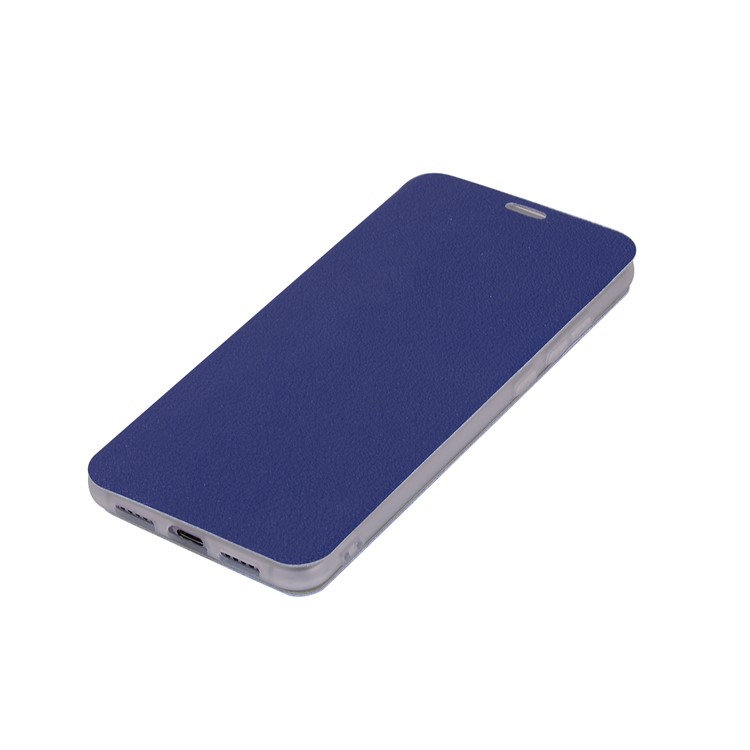 Litchi Skin Leather Stand Mobile Shell with Card Slot for Huawei P20 Pro - Blue-7