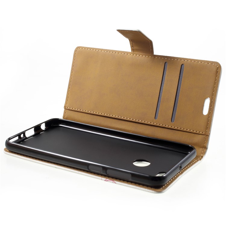Magnetic Leather Stand Case for Huawei Y9 (2018) / Enjoy 8 Plus - Flowered Tree-7