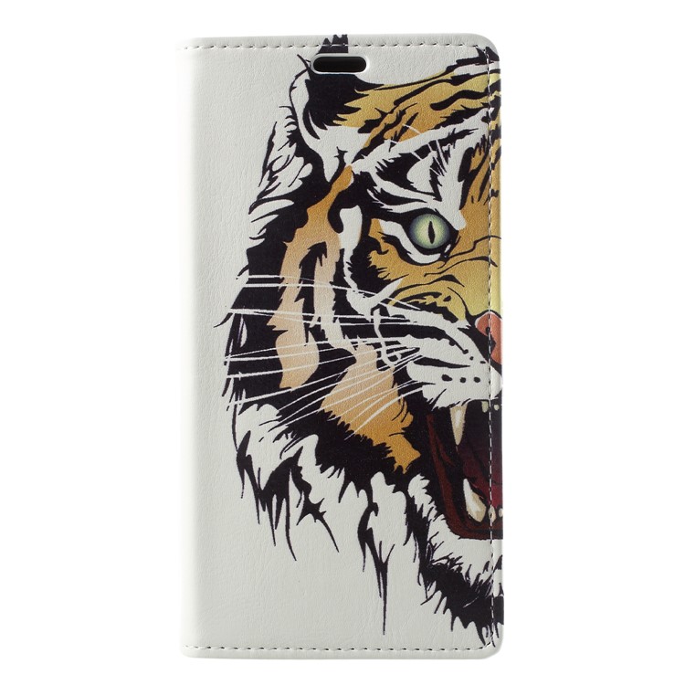 Magnetic Leather Stand Cover for Huawei Y9 (2018) / Enjoy 8 Plus - Tiger Pattern-1