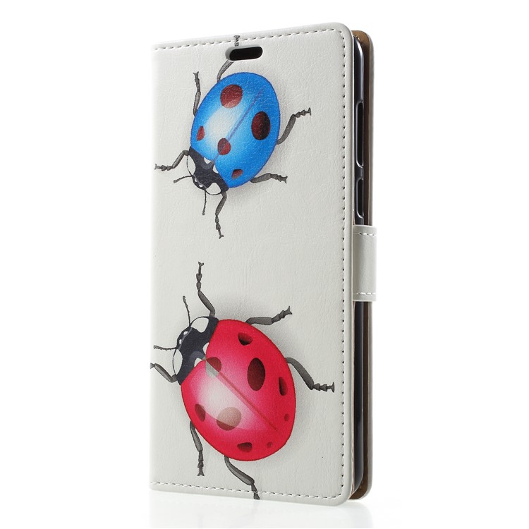 Leather Wallet Cover for Huawei Y9 (2018) / Enjoy 8 Plus - Ladybug Pattern-3