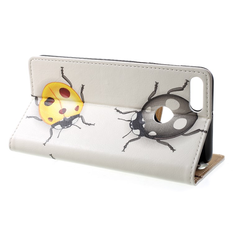 Leather Wallet Cover for Huawei Y9 (2018) / Enjoy 8 Plus - Ladybug Pattern-4