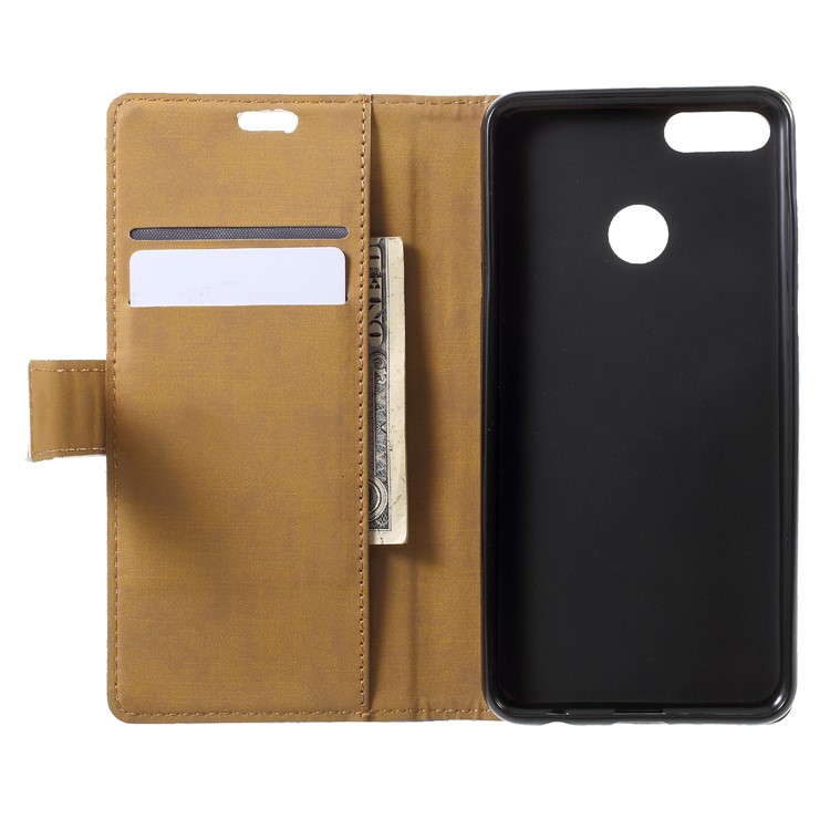 Wallet Leather Folio Case for Huawei Y9 (2018) / Enjoy 8 Plus - Blue Tree-5