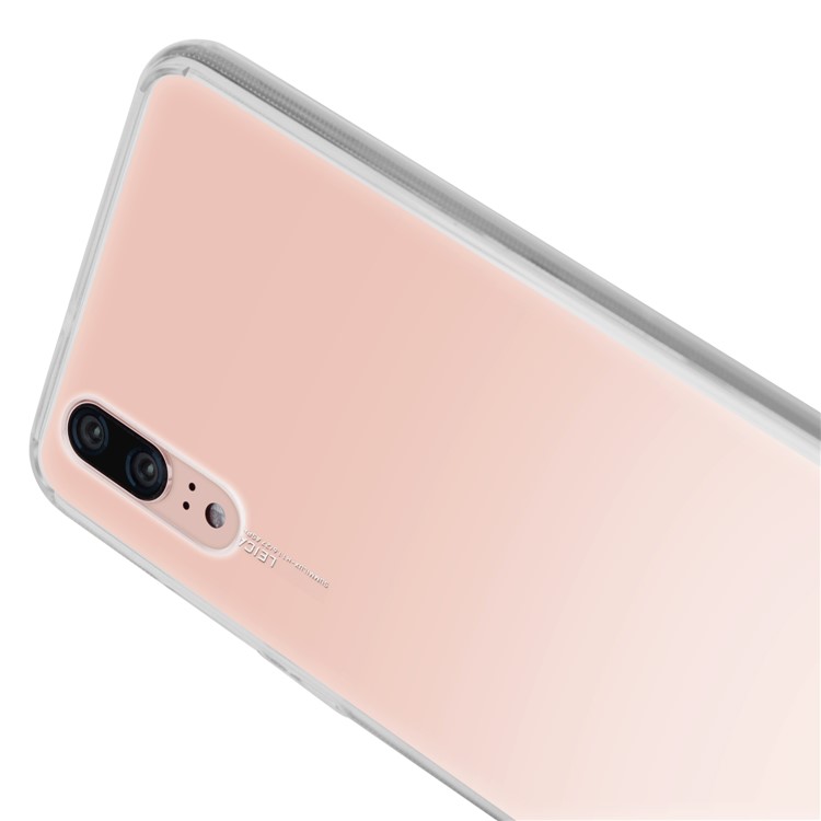 MOMAX Anti-drop Embossment Pattern Printing PC + Soft TPU Combo Casing for Huawei P20 - Transparent-10