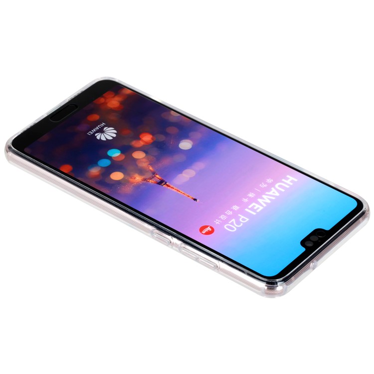 MOMAX Anti-drop Embossment Pattern Printing PC + Soft TPU Combo Casing for Huawei P20 - Transparent-6