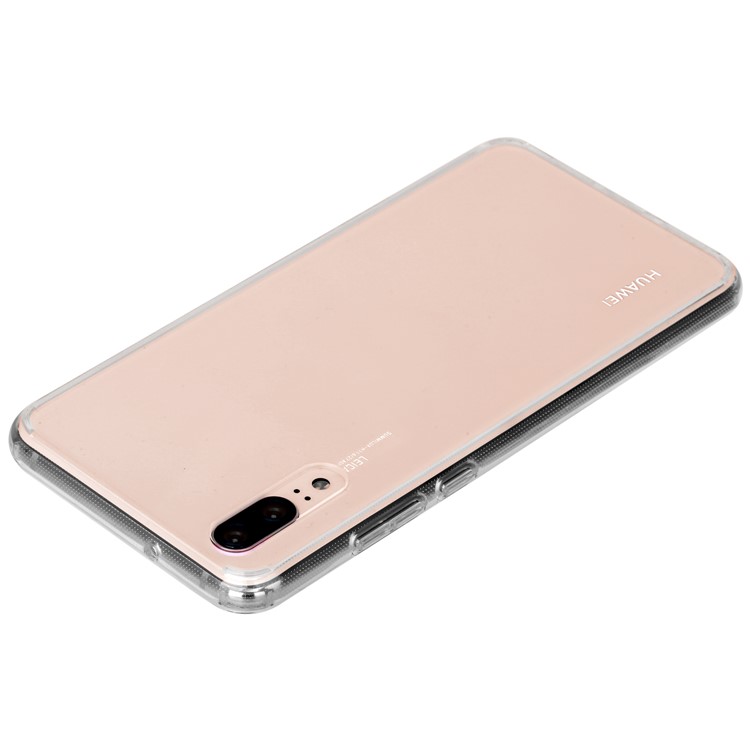MOMAX Anti-drop Embossment Pattern Printing PC + Soft TPU Combo Casing for Huawei P20 - Transparent-7