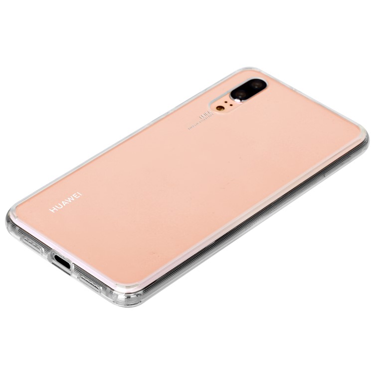 MOMAX Anti-drop Embossment Pattern Printing PC + Soft TPU Combo Casing for Huawei P20 - Transparent-8