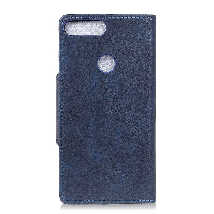 PU Leather Wallet Stand Mobile Shell for Huawei Honor 7C/Enjoy 8 /Y7 Prime (2018) - Blue-6