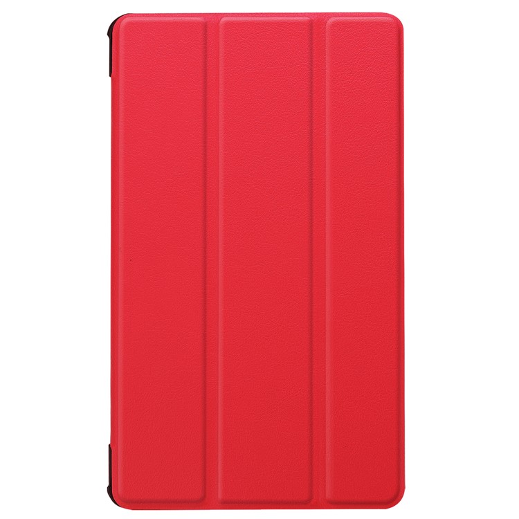 Tri-fold Stand PU Leather Smart Shell for Huawei MediaPad M5 8 - Red-2