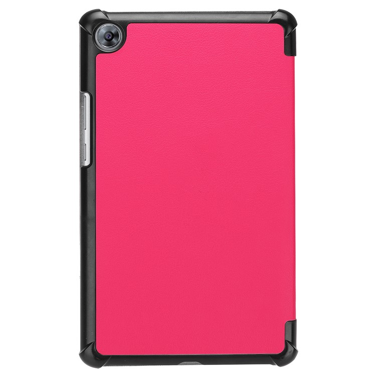 Tri-fold Stand Auto Wake and Sleep Leather Case for Huawei MediaPad M5 8 - Rose-3