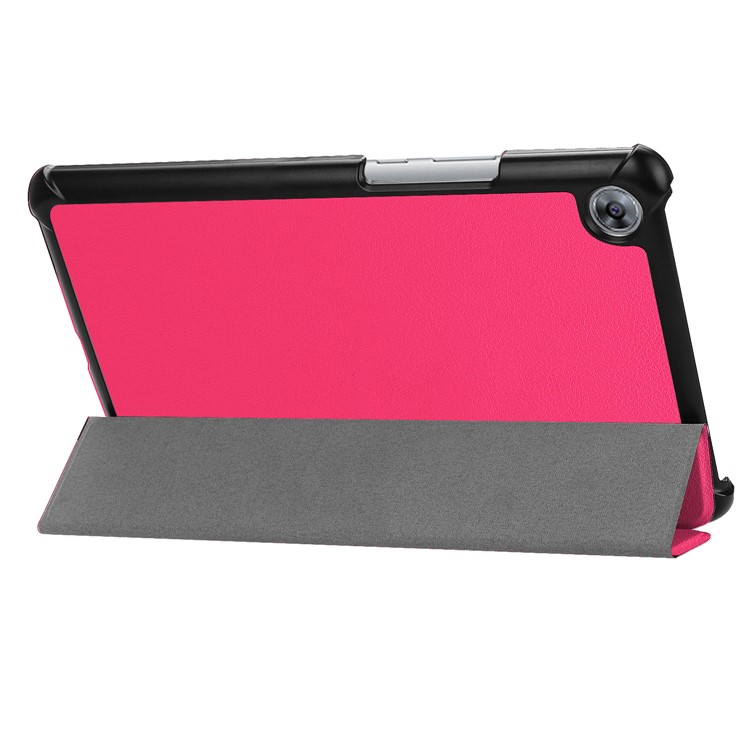 Tri-fold Stand Auto Wake and Sleep Leather Case for Huawei MediaPad M5 8 - Rose-6