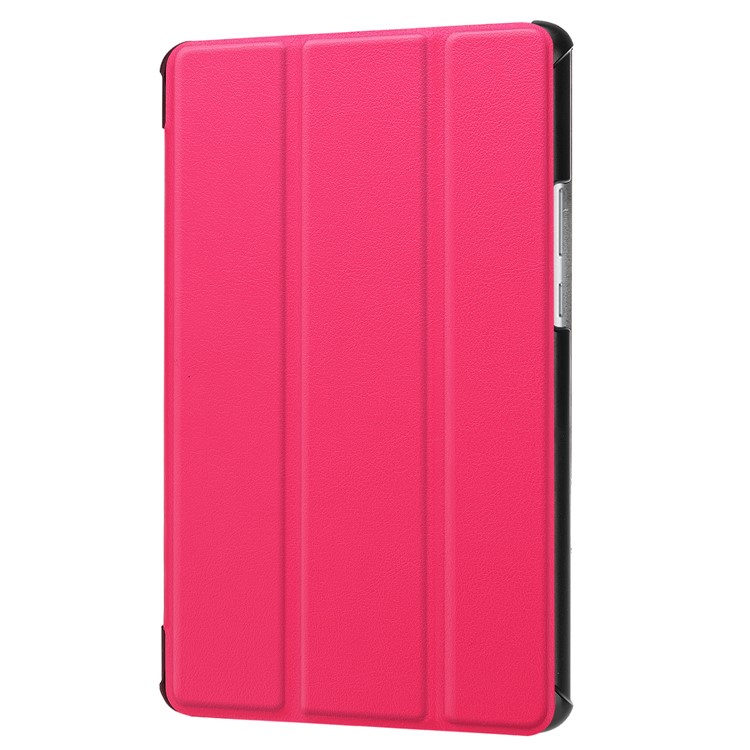 Tri-fold Stand Auto Wake and Sleep Leather Case for Huawei MediaPad M5 8 - Rose-7