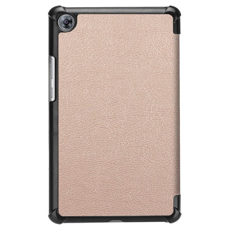 Tri-fold Stand Auto Wake and Sleep Leather Cover for Huawei MediaPad M5 8 - Rose Gold-3