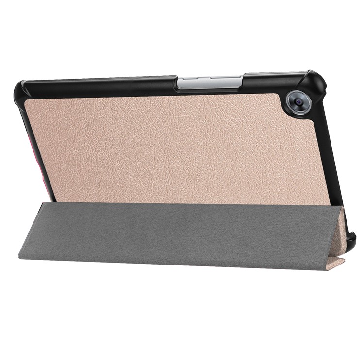 Tri-fold Stand Auto Wake and Sleep Leather Cover for Huawei MediaPad M5 8 - Rose Gold-6