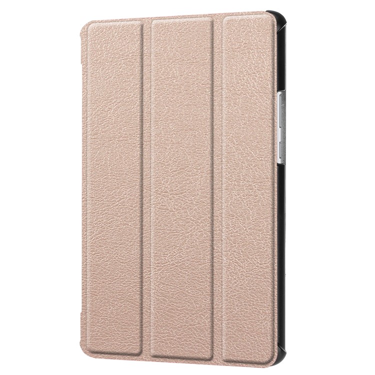 Tri-fold Stand Auto Wake and Sleep Leather Cover for Huawei MediaPad M5 8 - Rose Gold-7