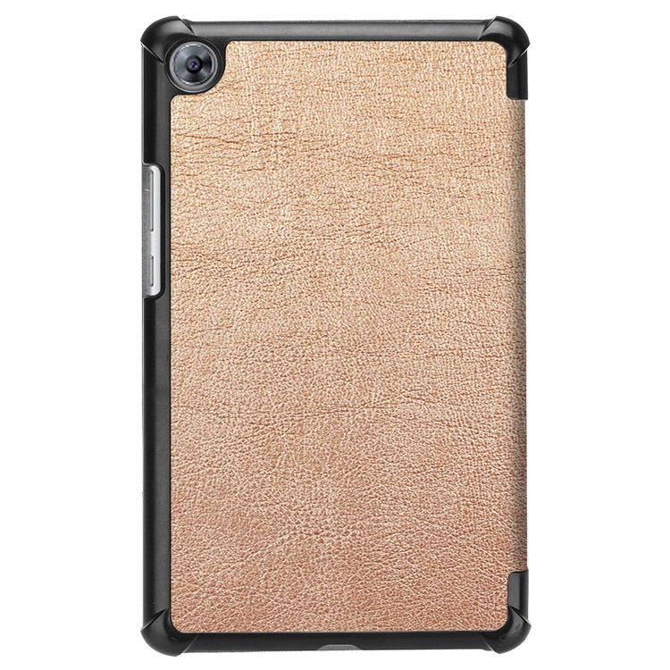 Tri-fold Stand Auto Wake and Sleep Leather Shell for Huawei MediaPad M5 8 - Gold-3