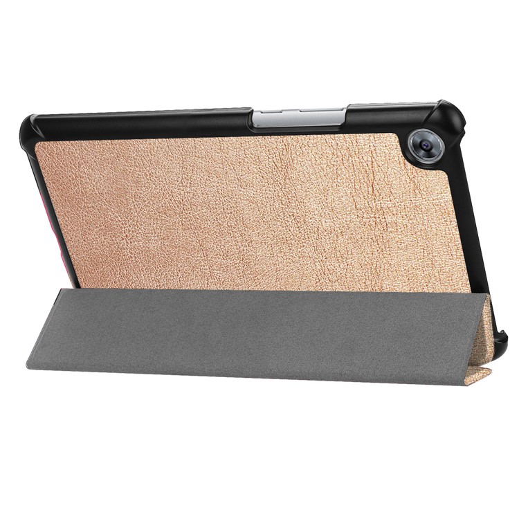 Tri-fold Stand Auto Wake and Sleep Leather Shell for Huawei MediaPad M5 8 - Gold-6