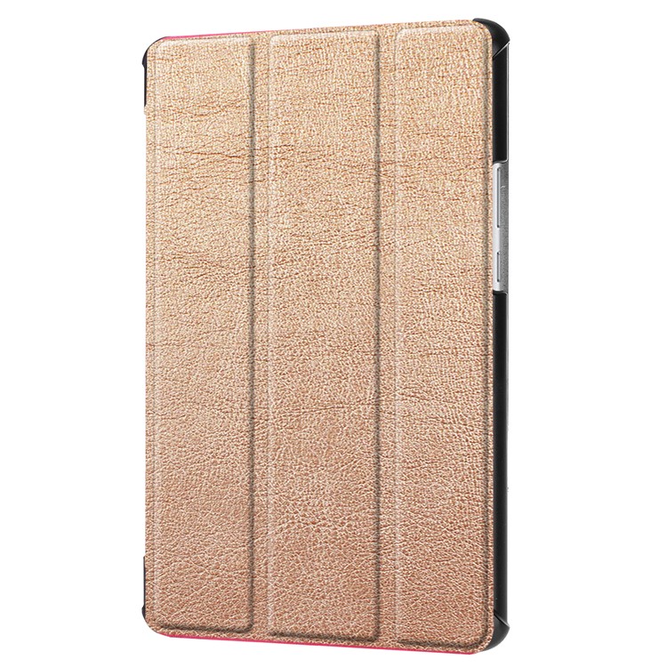 Tri-fold Stand Auto Wake and Sleep Leather Shell for Huawei MediaPad M5 8 - Gold-7