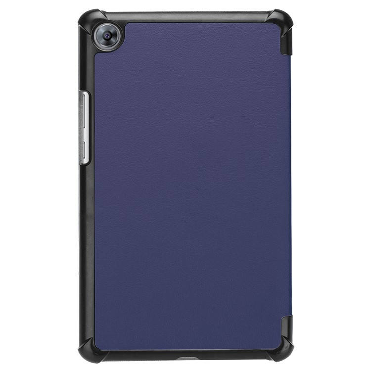 PU Leather Tri-fold Stand Smart Case Cover Shell for Huawei MediaPad M5 8 - Dark Blue-3