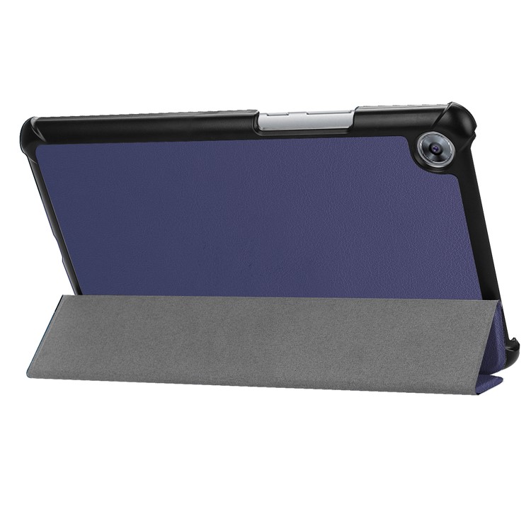 PU Leather Tri-fold Stand Smart Case Cover Shell for Huawei MediaPad M5 8 - Dark Blue-6