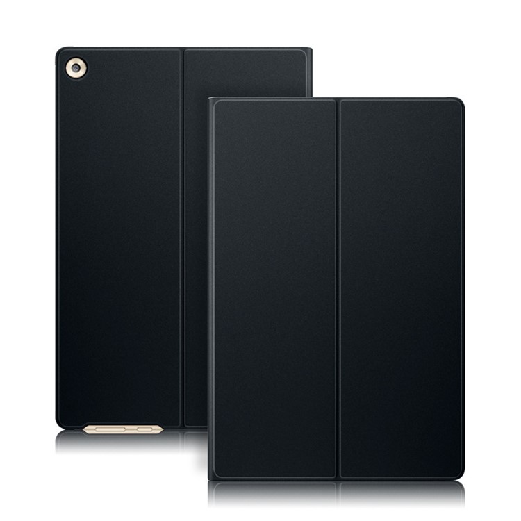 PU Leder Smart Tablet Tasche Mit Ständer Für Huawei Mediapad M5 10 / M5 10 (pro) - Schwarz-1
