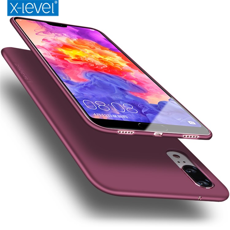 X-LEVEL Ультратонкий Замороженный Чехол Для Защиты TPU Для Huawei P20 - Пурпурный-3