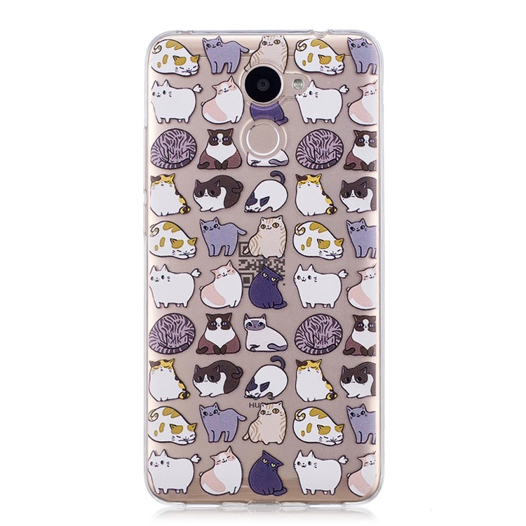 Pattern Printing IMD TPU Mobile Phone Case for Huawei Y7 Prime/Enjoy 7 Plus - Cartoon Animals-3