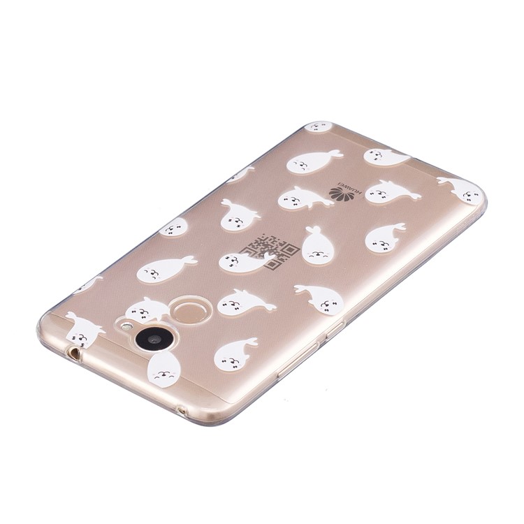 Pattern Printing IMD Slim TPU Back Case for Huawei Y7 Prime/Enjoy 7 Plus - Sea Lion-5