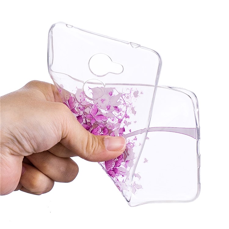 Pattern Printing IMD Soft TPU Back Cover for Huawei Y7 Prime/Enjoy 7 Plus - Tree-2