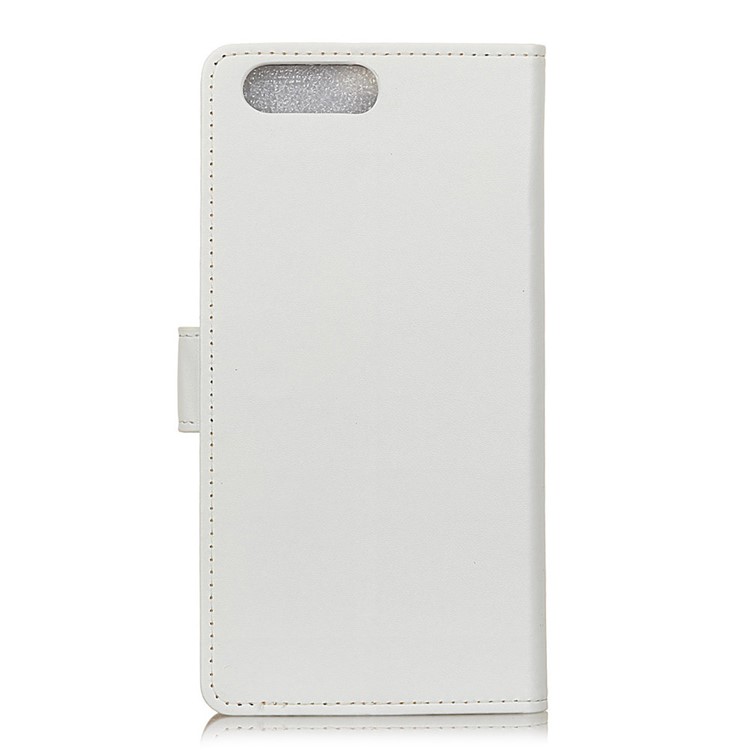 Wallet Stand Flip Leather Phone Cover for Huawei Y6 (2018)/Honor 7A (without Fingerprint Sensor) - White-2