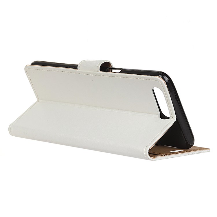 Wallet Stand Flip Leather Phone Cover for Huawei Y6 (2018)/Honor 7A (without Fingerprint Sensor) - White-3