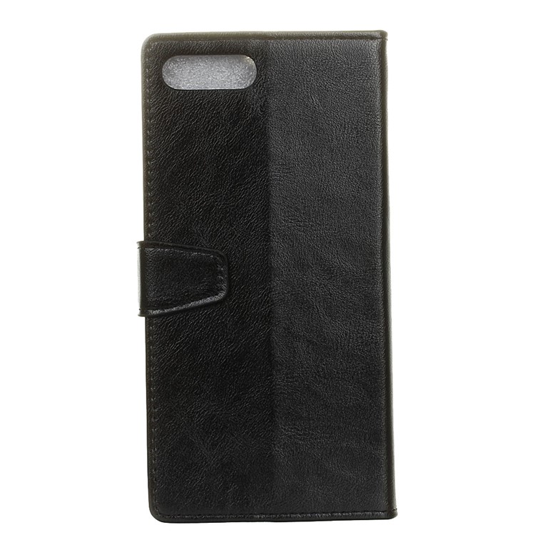 Crazy Horse Texture Leather Wallet Case for Huawei Y6 (2018)/Honor 7A (without Fingerprint Sensor) - Black-4