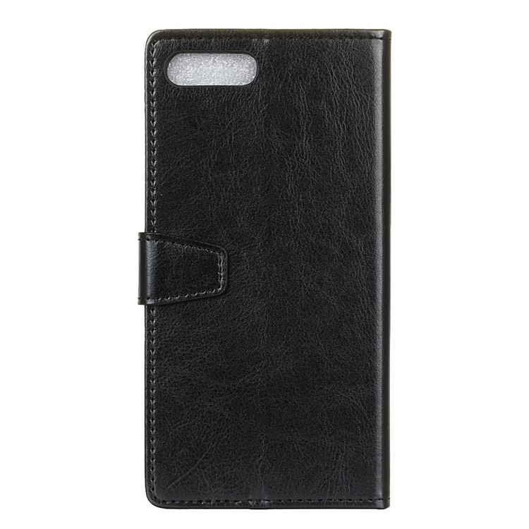 For Huawei Y6 (2018) Crazy Horse Texture Wallet Leather Stand Case - Black-3